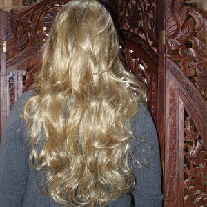 Sexy Long Blonde curly wig